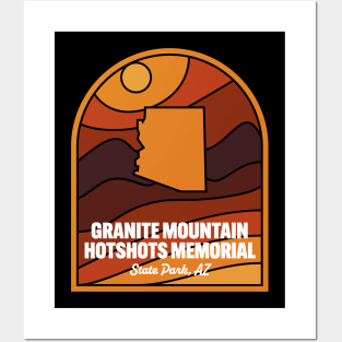 Granite Mountain Hotshots Memorial Stat Wall Art - Granite Mountain Hotshots Memorial State Park Arizona by HalpinDesign